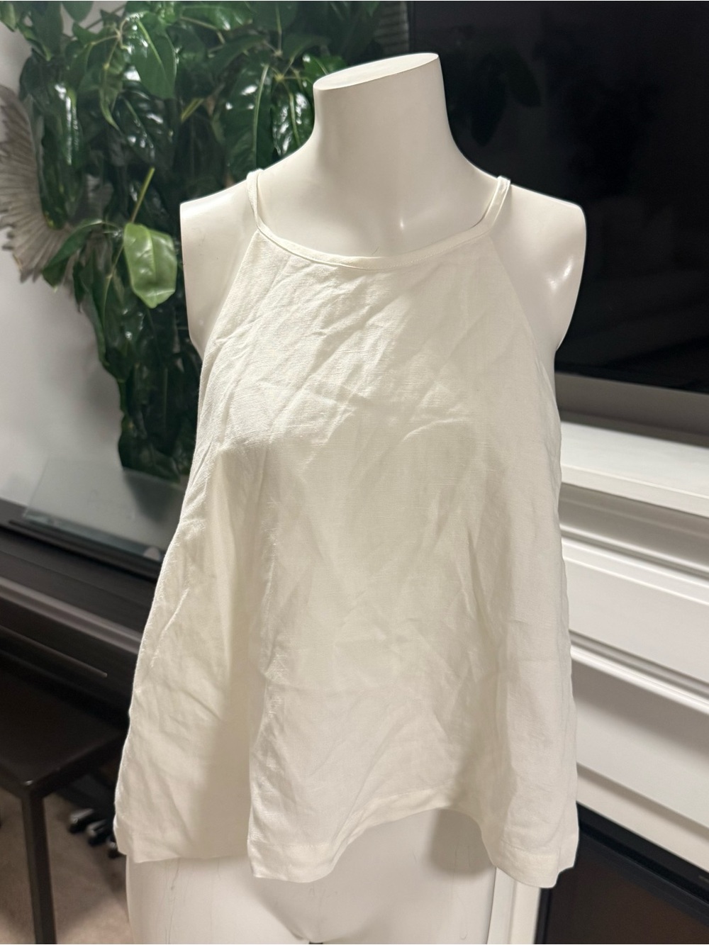 Emerson Fry Ivory Halter Tank Top